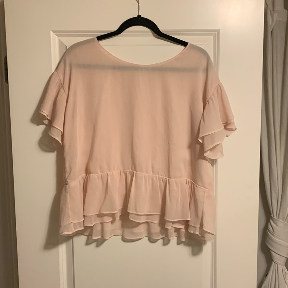 Pink Blouse- little moon (M)